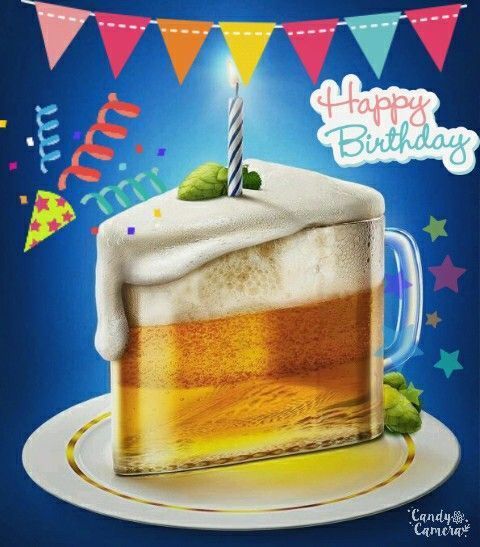 feliz cumple con cerveza