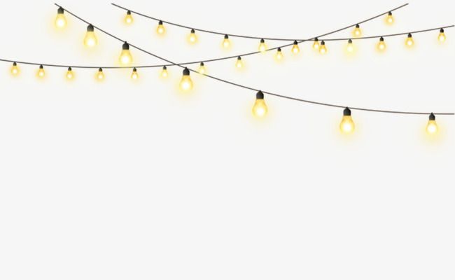 hanging string lights transparent background