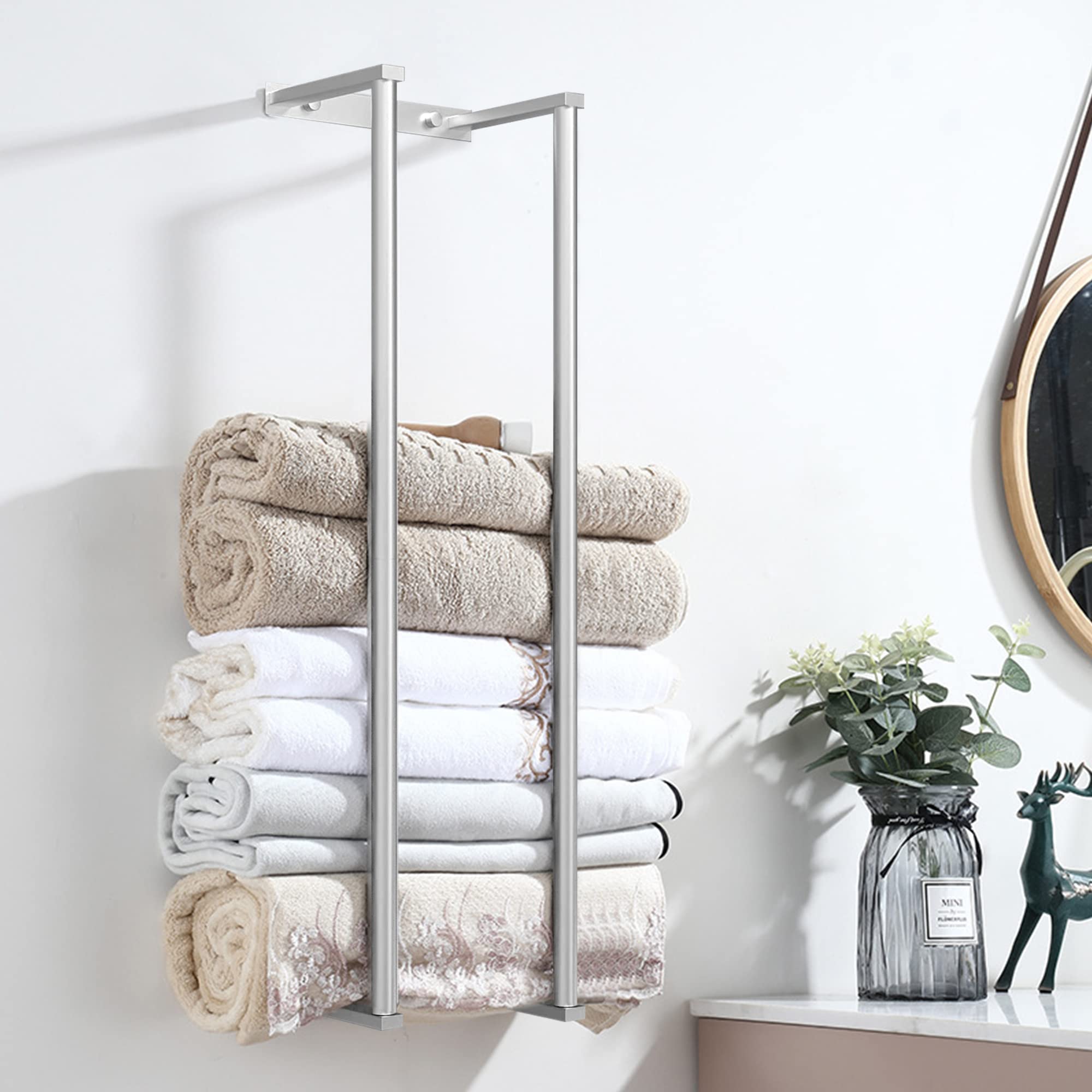 bath towel wall rack