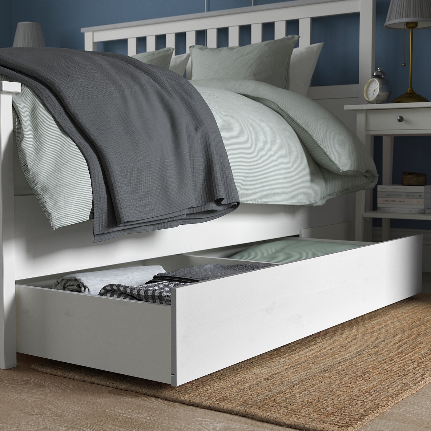 single bed with bed underneath ikea