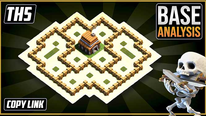 coc town hall 5 base