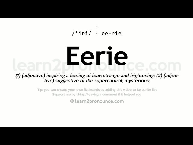 eerie meaning