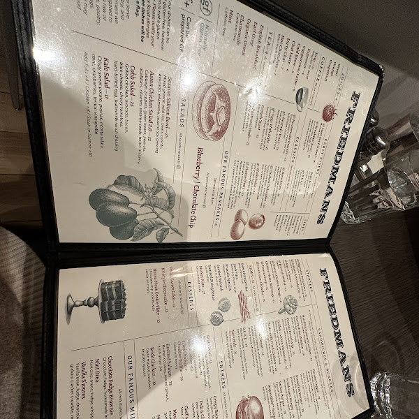 friedmans at the edison menu