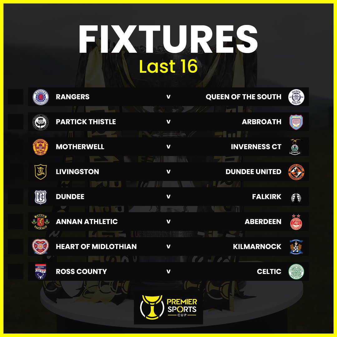 scottish league fixtures