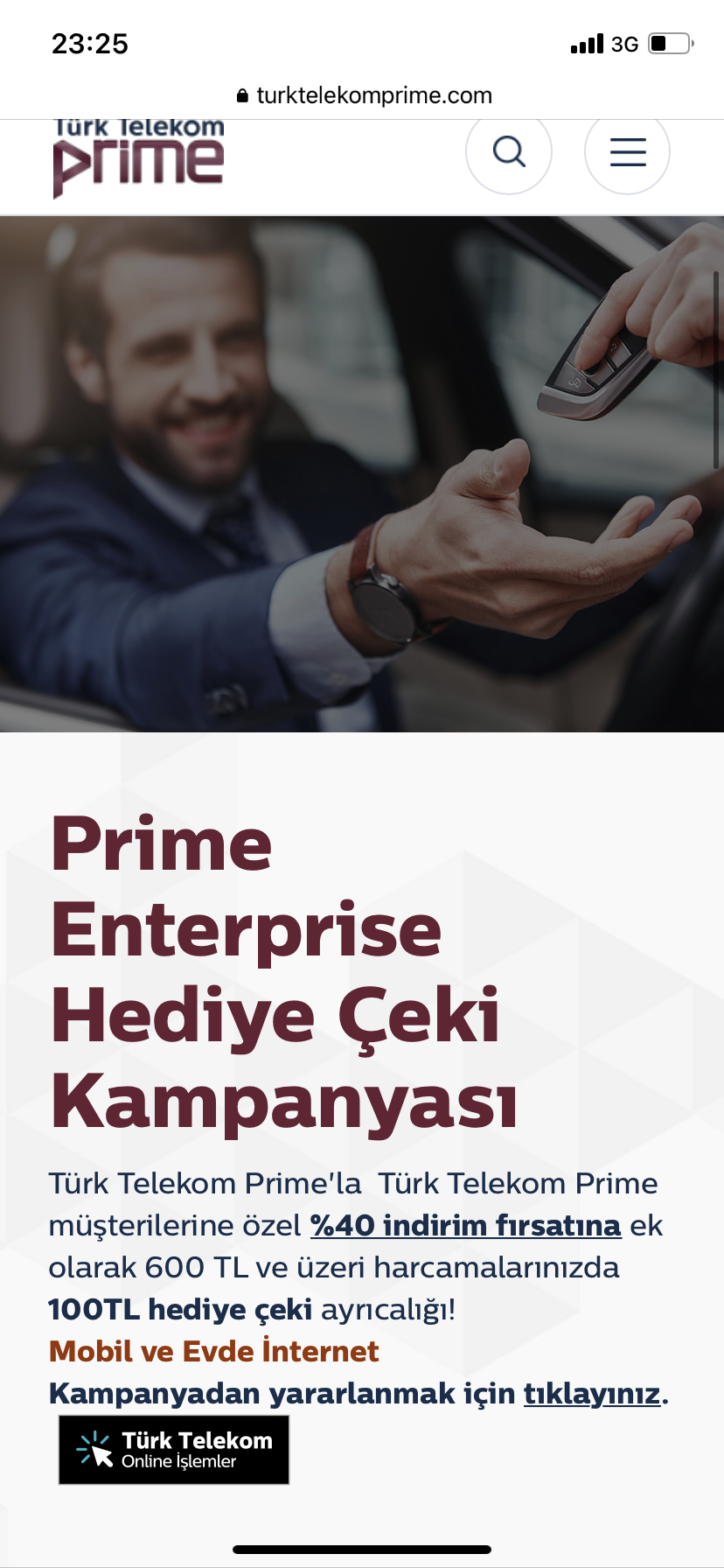 türk telekom prime enterprise