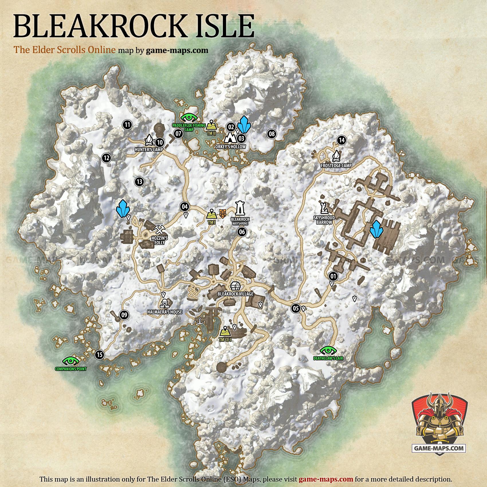 bleakrock isle map