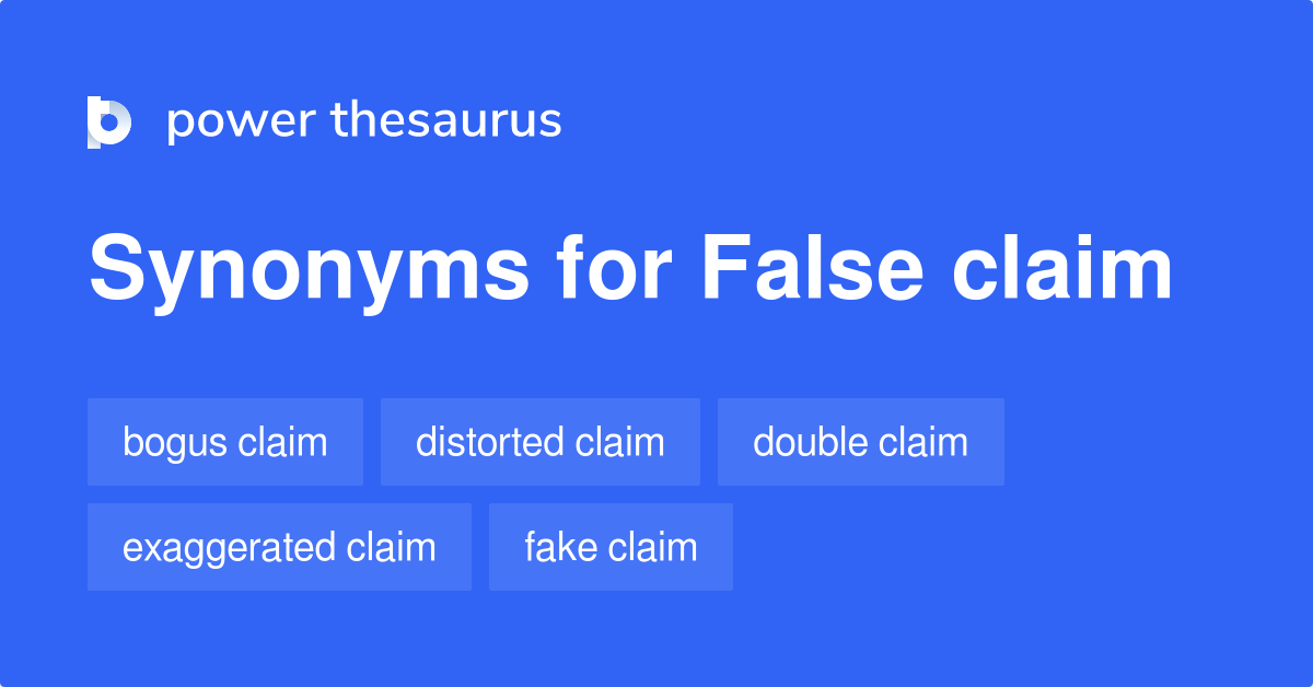 false claim synonym