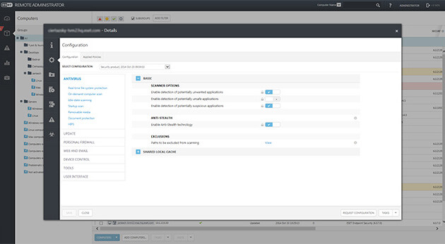 eset admin console