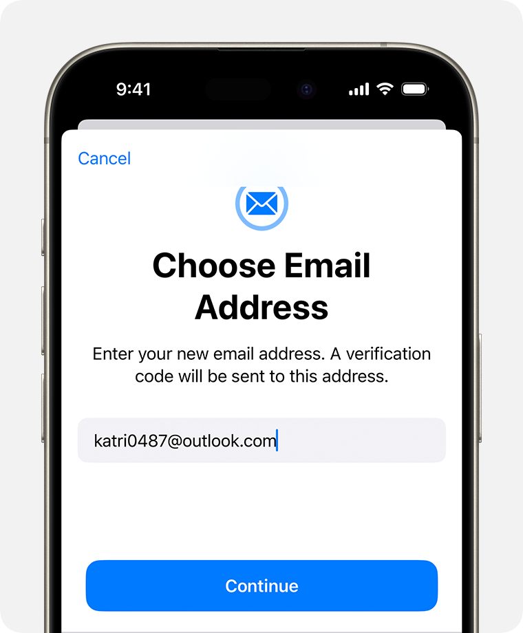 how to change email address on apple id