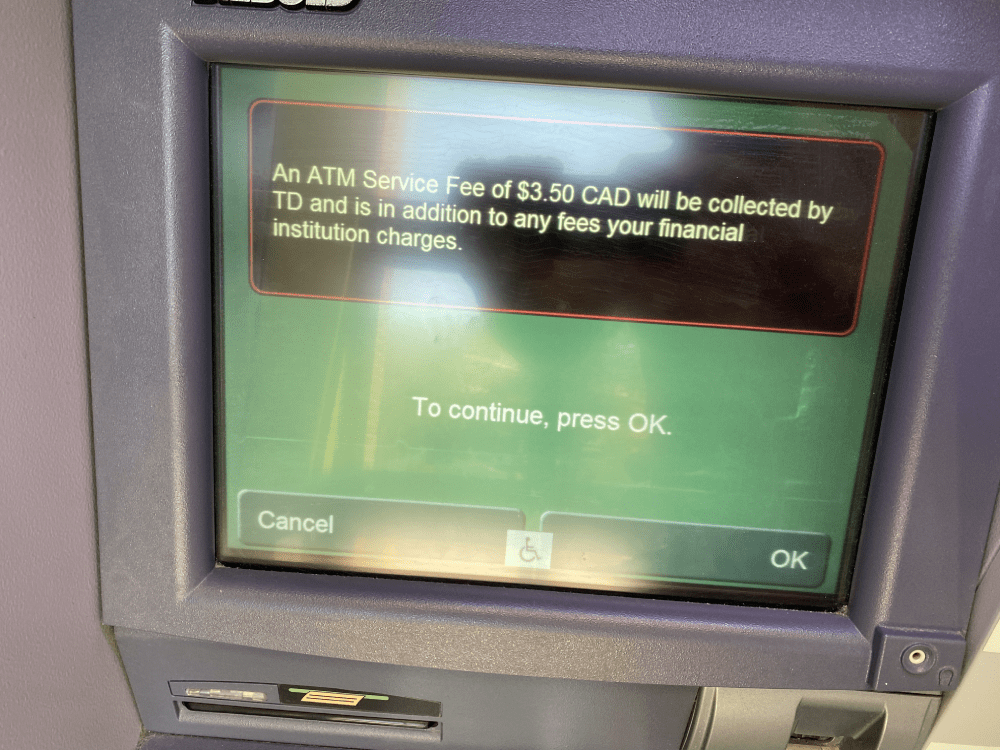 maximum withdrawal from td atm