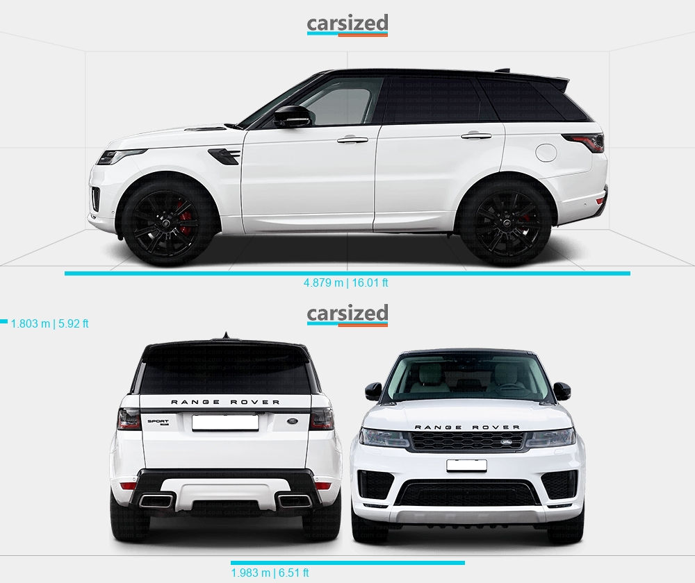 range rover sport dimensions