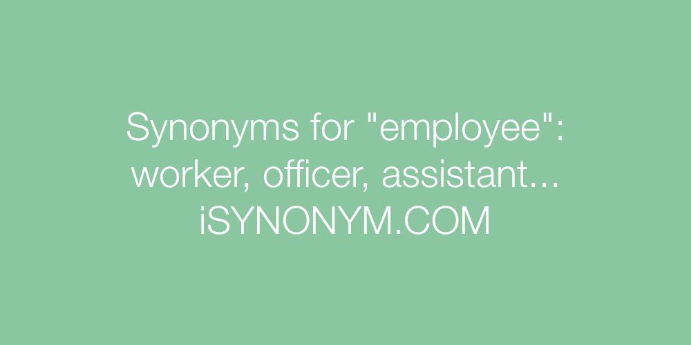 synonym for employed