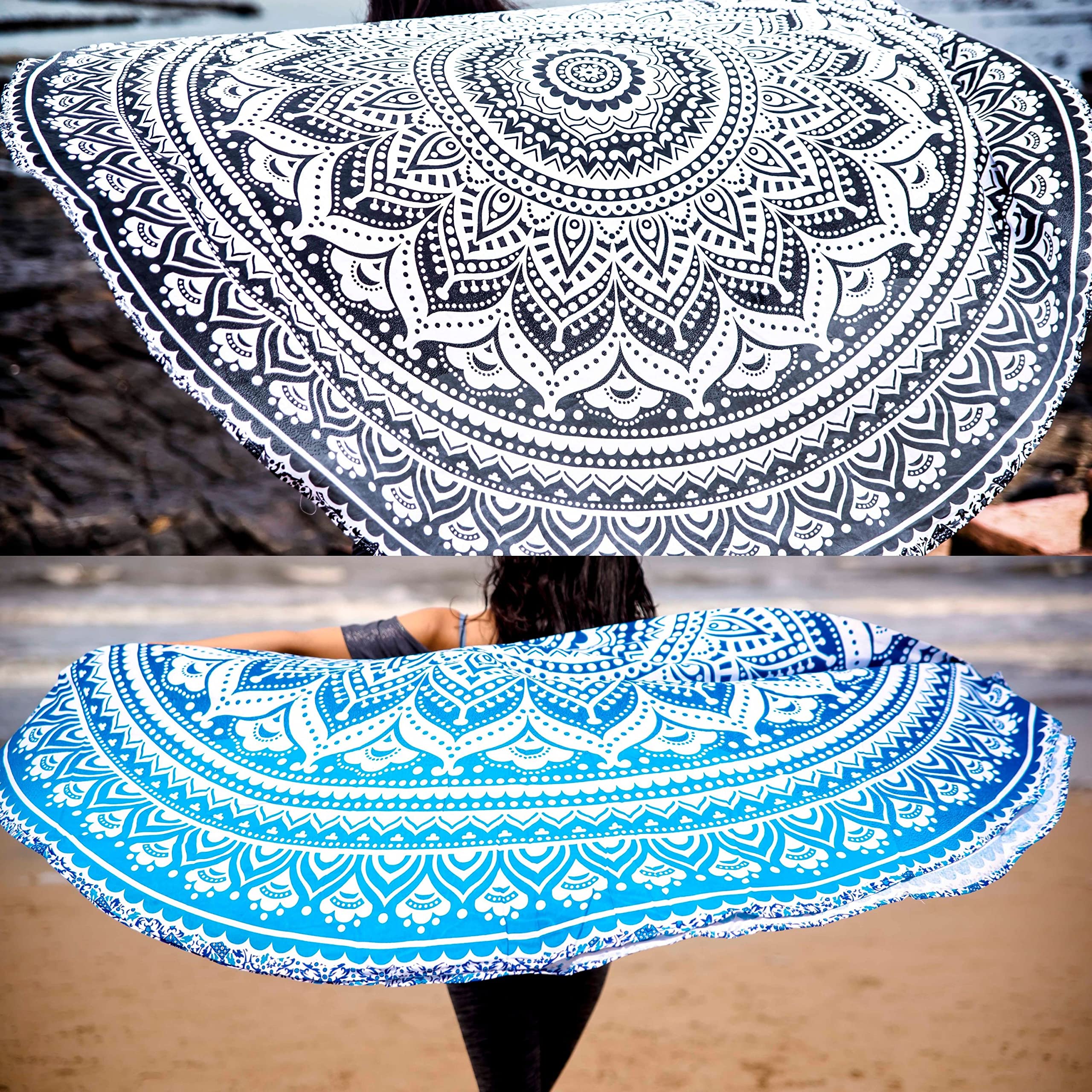 round mandala tablecloth