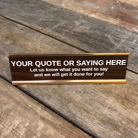 desk plaques funny