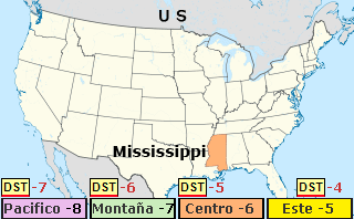 mississippi time zone