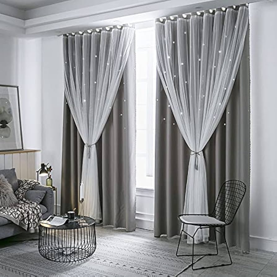 blackout curtains with sheer