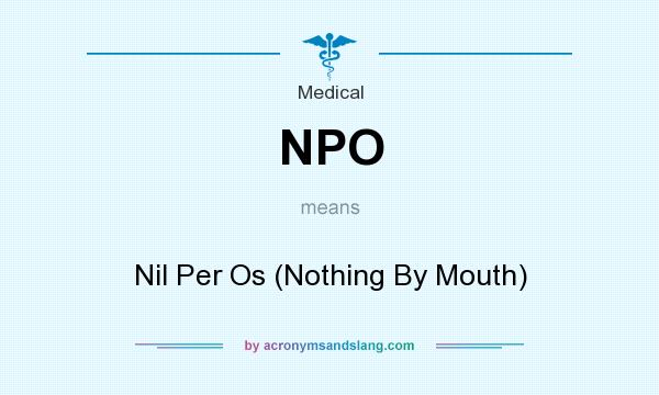 medical abbreviations npo