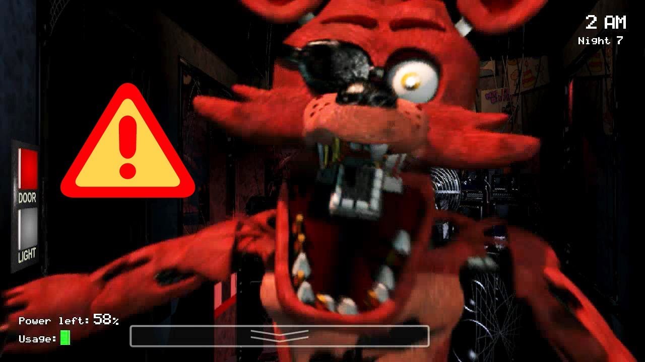 foxy jumpscare fnaf 1