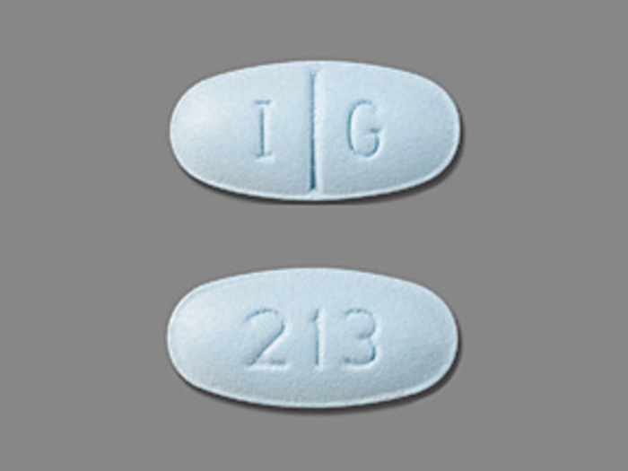 blue oval pill 213