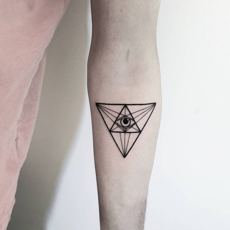 triangle eye tattoo