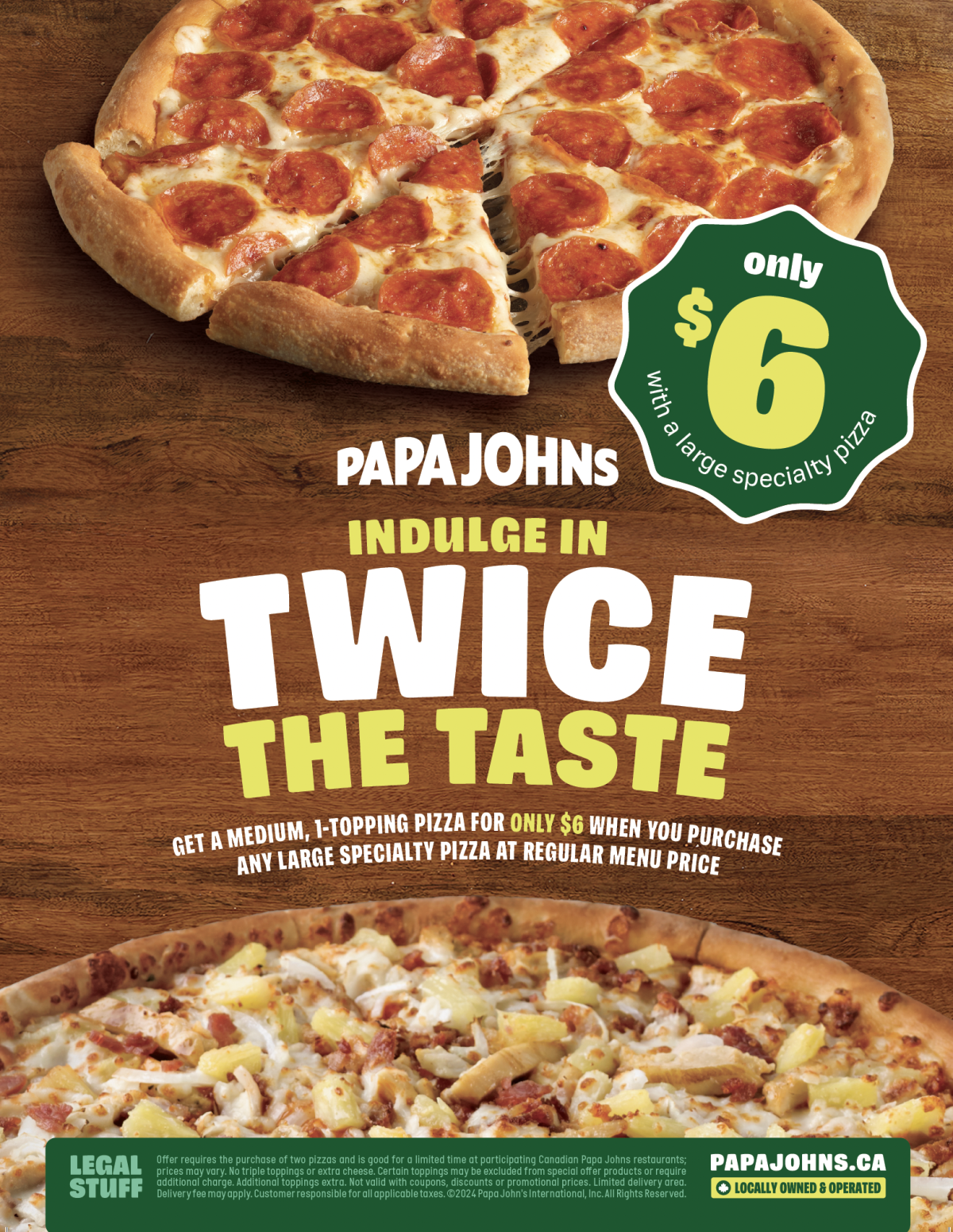 papa johns menu deals