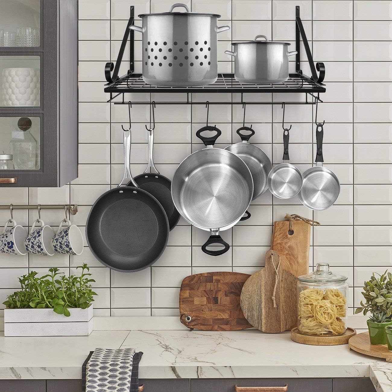 pot pan hanging rack