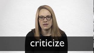 criticise thesaurus