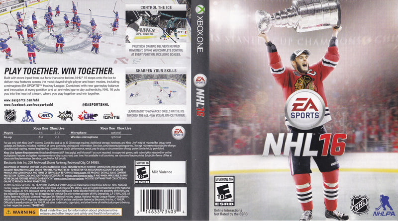 nhl 16 xbox one