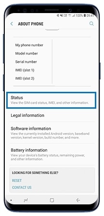 imei samsung check