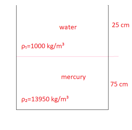 density of mercury kg m3