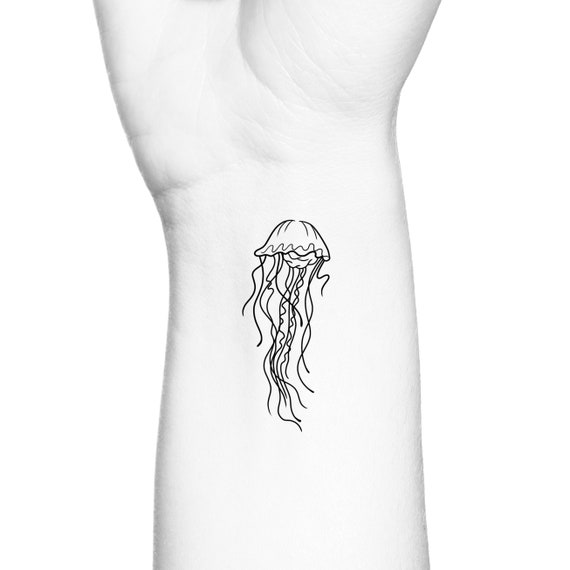 small jellyfish tattoo