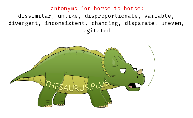 horse antonyms