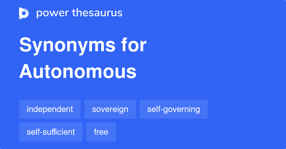 autonomous synonyms