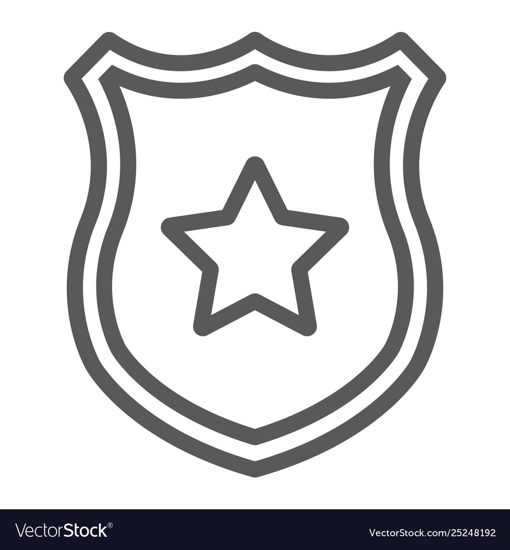 police shield vector