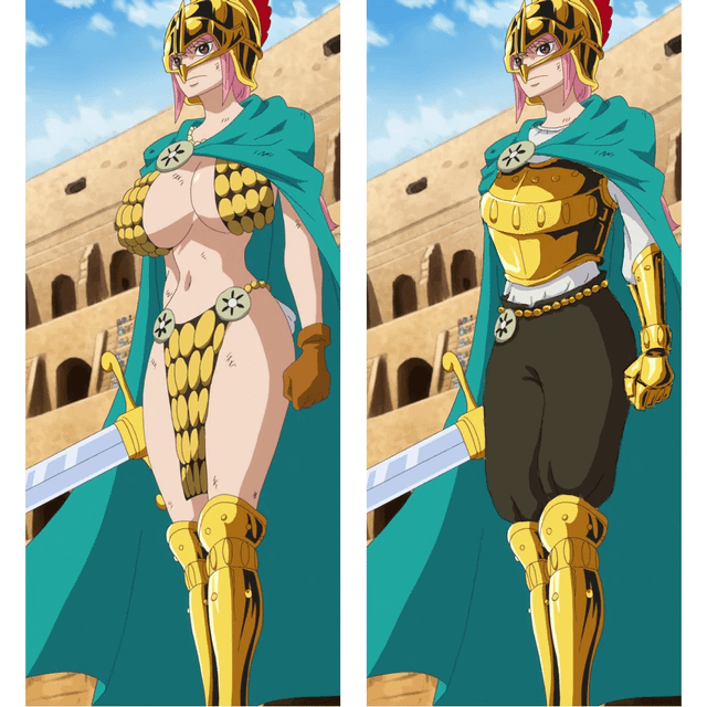 one piece rebecca boobs