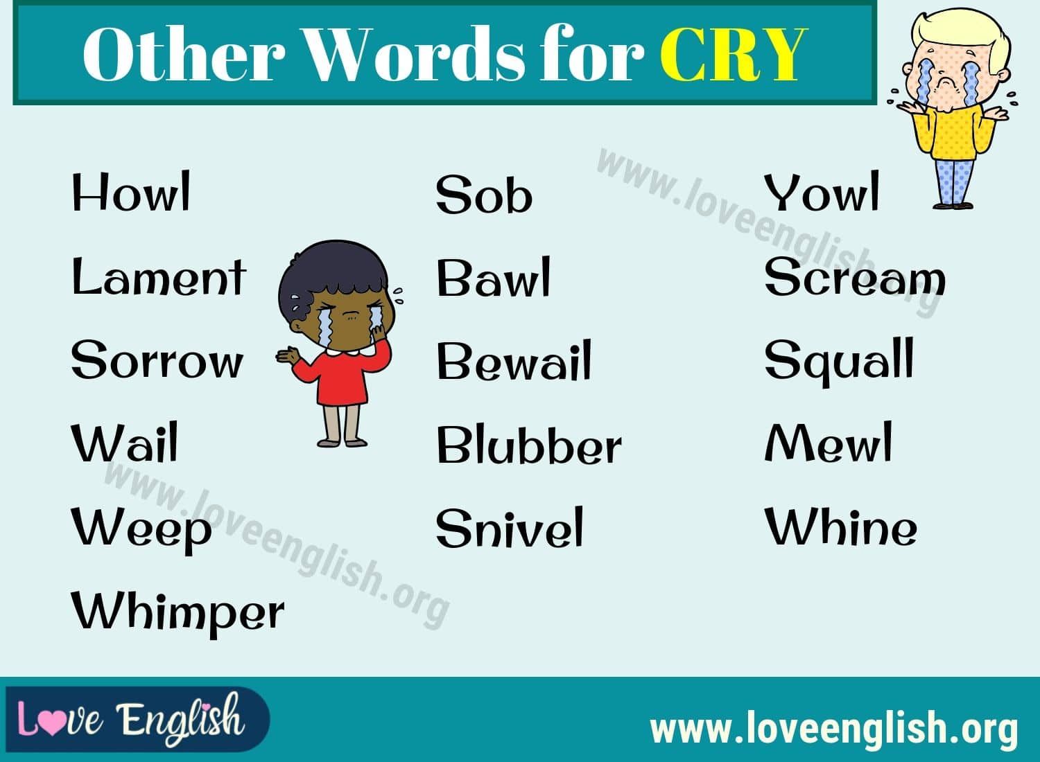 cry synonym