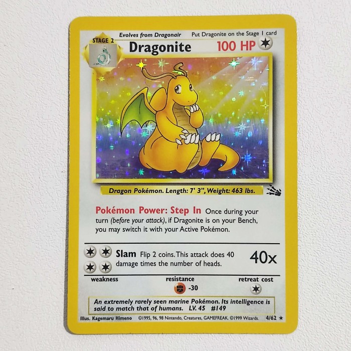 dragonite pokemon card