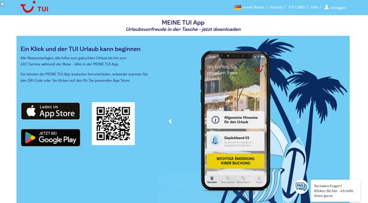 meine tui app kostenlos