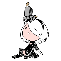 nier automata stickers