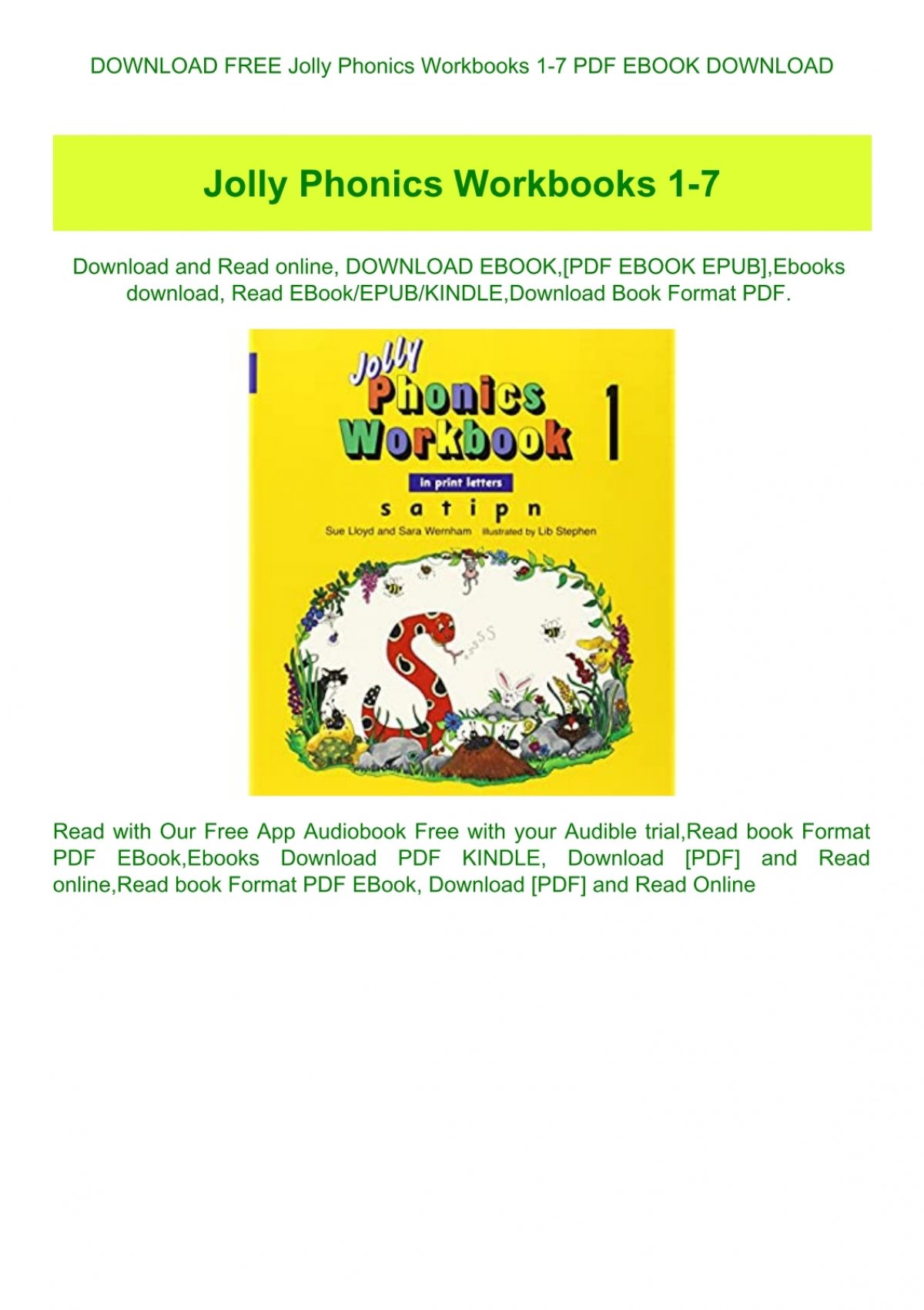 free jolly phonics book pdf download