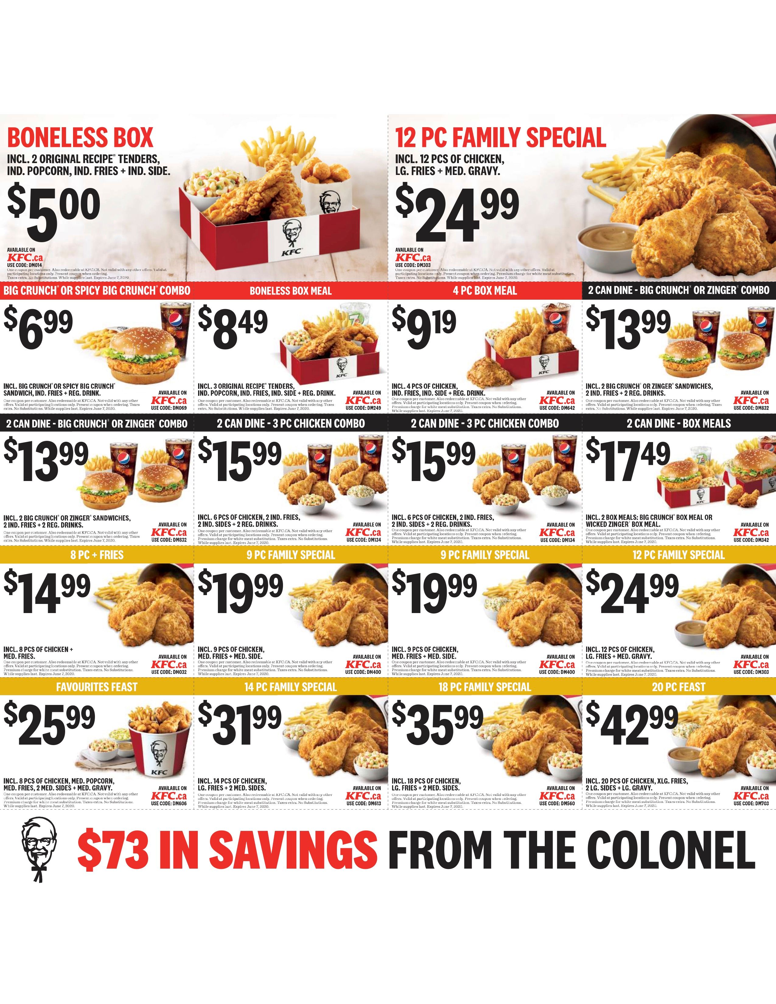 kfc saskatoon coupons