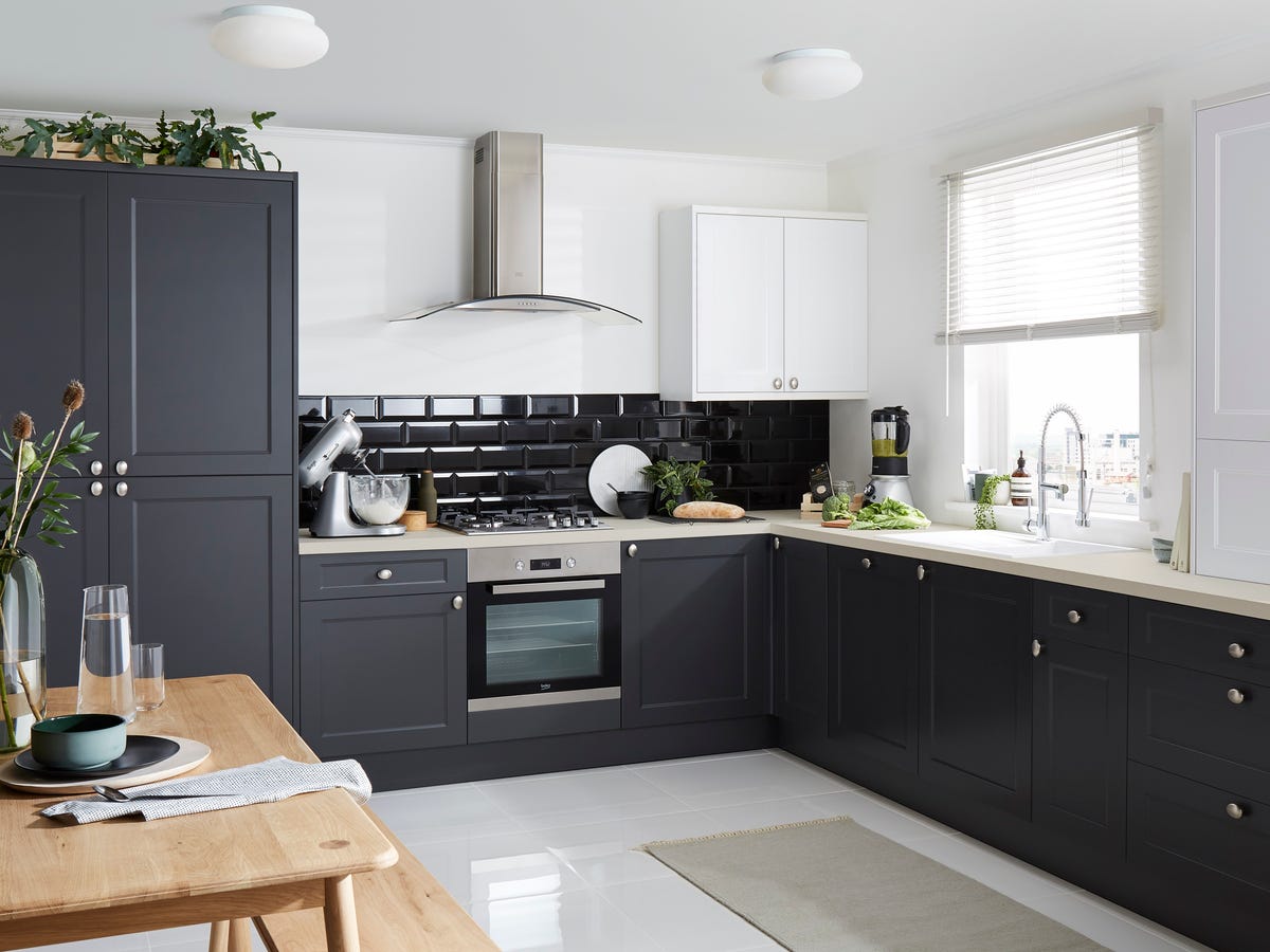 grey b&q kitchens