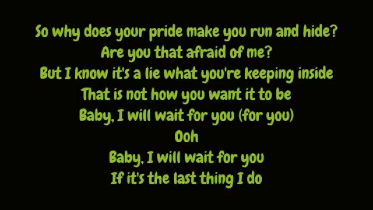 wait for you lyrics