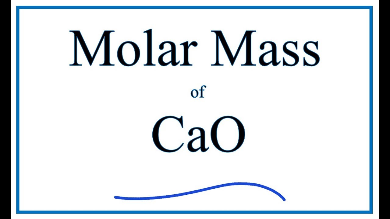 molecular mass of calcium oxide