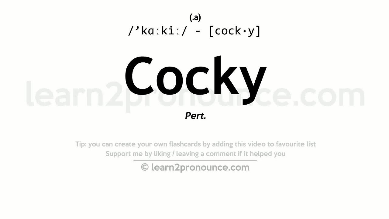 cocky definition