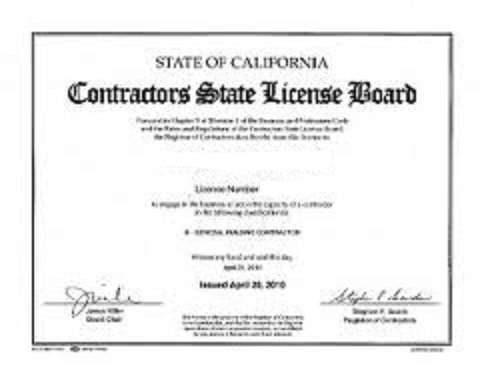 california general contractor license