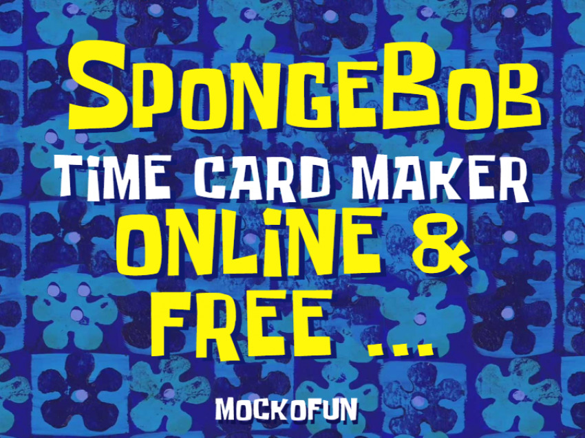 spongebob title card generator