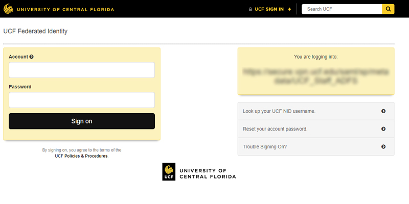 ucf change password