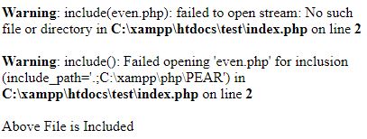 php include vs require