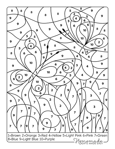 free printable paint by numbers